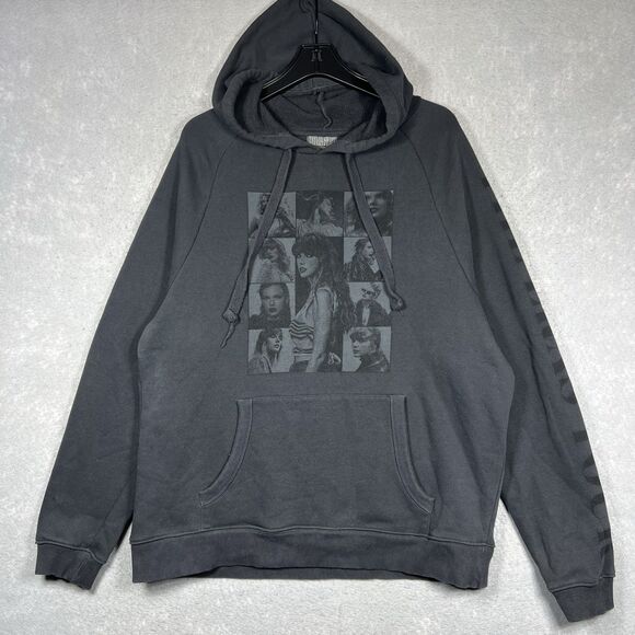 Taylor Swift The Eras Tour Official Merchandise Pullover Hoodie Gray • Large - Picture 1 of 11